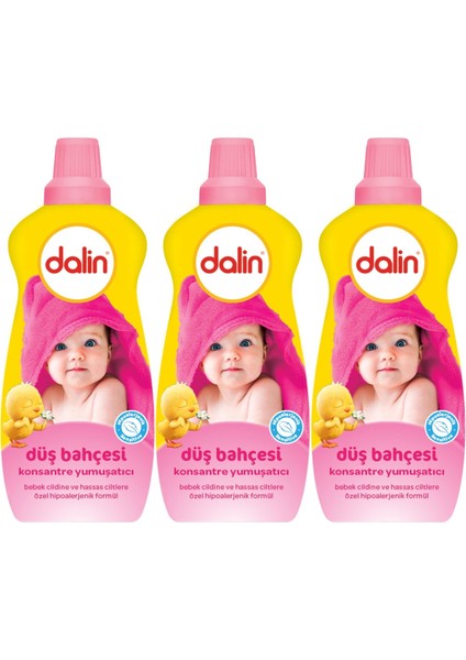 Çamaşır Yumuşatıcı Konsantre 1200 ml Düş Bahçesi 3'lü Set