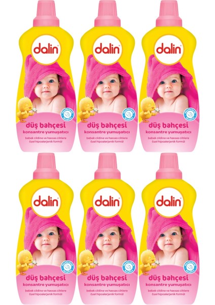 Çamaşır Yumuşatıcı Konsantre 1200 ml Düş Bahçesi 6'lı Set