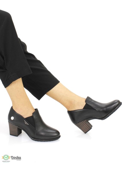 Kadın Deri Ortopedik Kışlık Kalın Topuklu Klasik Ayakkabı M25/KA3125 fiyatları