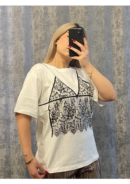Desenli T-Shirt