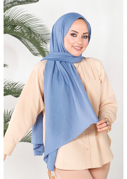 Mavi Harem Scarf Incila Şal modelleri