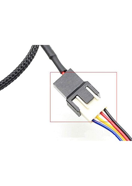 Sata Power To Fan Çevirici 2 Port Y Pin Pwm Çoklayıcı Splitter Fan Kablosu