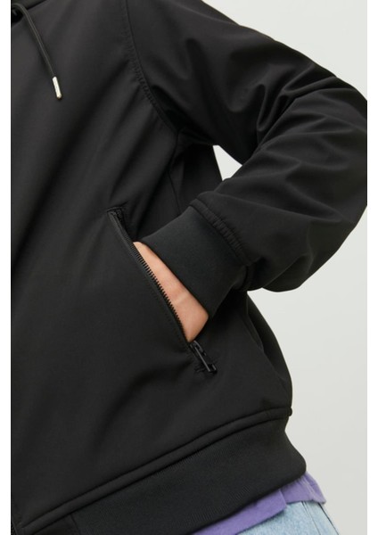 Jjebasıc Softshell Hood Noos 12236300 Siyah fırsatları