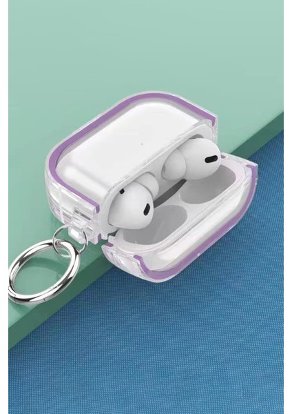 Airpods Pro 2 (2.nesil) Shiny Şeffaf Kılıf - Siyah 13