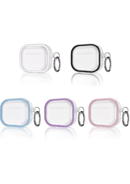 Airpods Pro 2 (2.nesil) Shiny Şeffaf Kılıf - Siyah 13