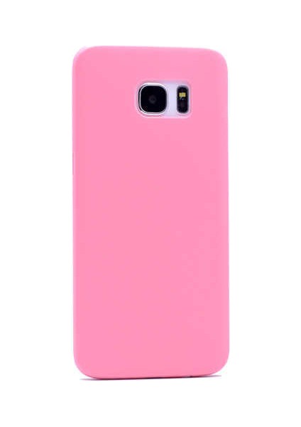 Samsung Galaxy S7 Edge Kılıf 1.kalite Mat Ultra Ince Pp Kapak - Pembe