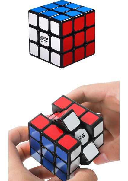 4 Lü Speed Zeka Küpü Akıl Küpü Rübik Küp Seti 3 x 3-2 x 2-3 x 3 Yuvarlak Punta'lı - Kavisli 3 x 3 Anahtar'lık