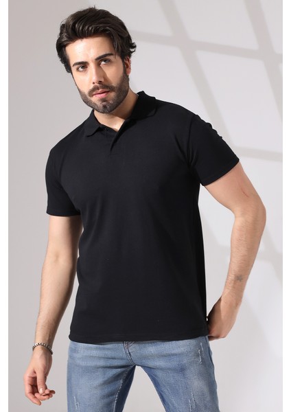 Erkek 3'lü Set Polo Yaka Kısa Kollu Yazlık T-Shirt