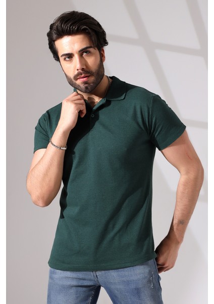 Erkek 3'lü Set Polo Yaka Kısa Kollu Yazlık T-Shirt