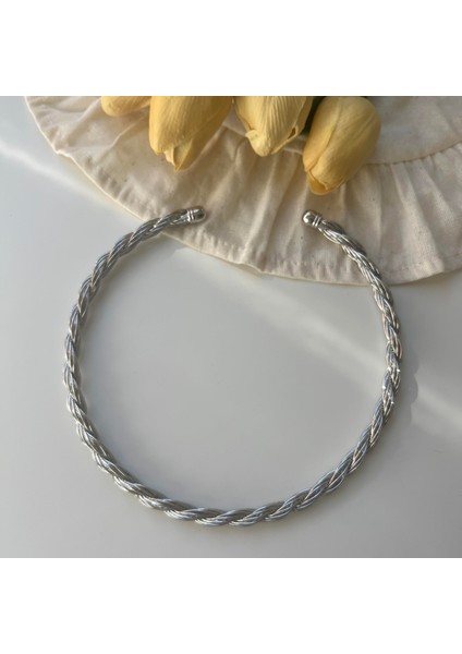 Silver Burgu Choker Kolye