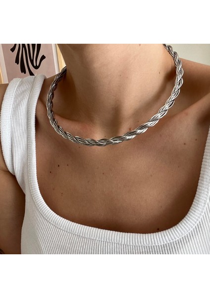 Silver Burgu Choker Kolye fiyatları