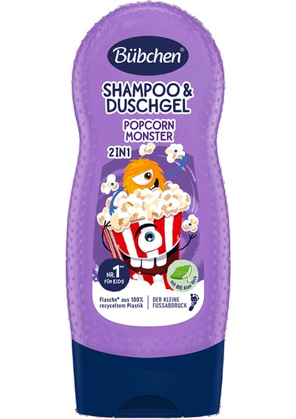 Çocuk Şampuan&duş Jeli 2 In 1 Popcorn Monster 230 ml