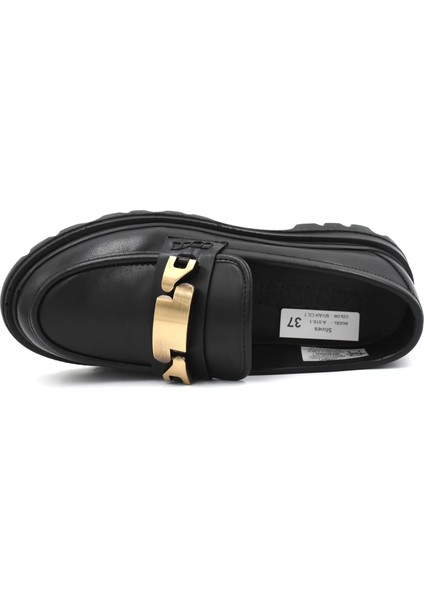 (Park Moda) Toka Detaylı Poli Hafif Taban Günlük Kadın Loafer Ayakkabı Siyah fırsatları