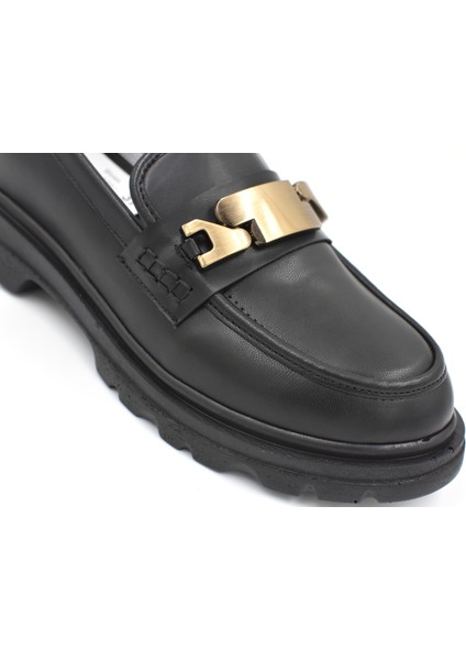 (Park Moda) Toka Detaylı Poli Hafif Taban Günlük Kadın Loafer Ayakkabı Siyah indirimleri