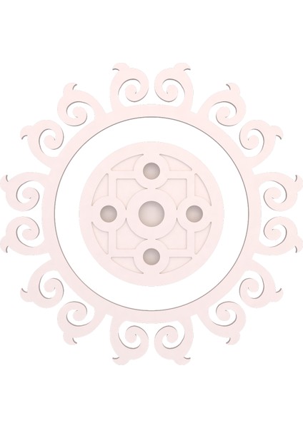 Tavan Spot Göbek Motifli Yuvarlak-01-17-Dış Çıtalı