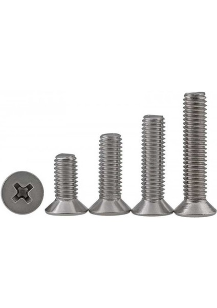 50 Adet M3X10 mm Yhb (Yuvarlak Havşa Başlı) Vida