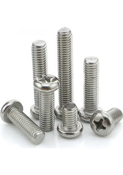 25 Adet M3X20 mm Ysb (Yuvarlak Silindir Başlı) Vida