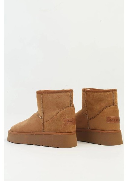 Kadın İçi Peluş Süet Taba Yüksek Taban Günlük Bot 52710 modelleri