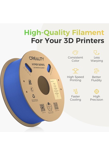 Urhanshop Creality Hyper Pla Mavi Filament 1.75MM 1kg