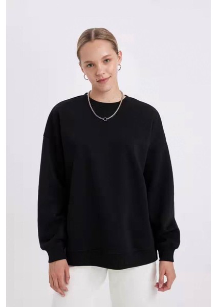 Kadın Sweatshirt Siyah Y1346AZ/BK81