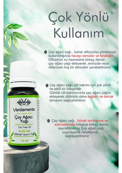 Çay Ağacı Yağı Seyreltilmemiş %1 x 10 ml