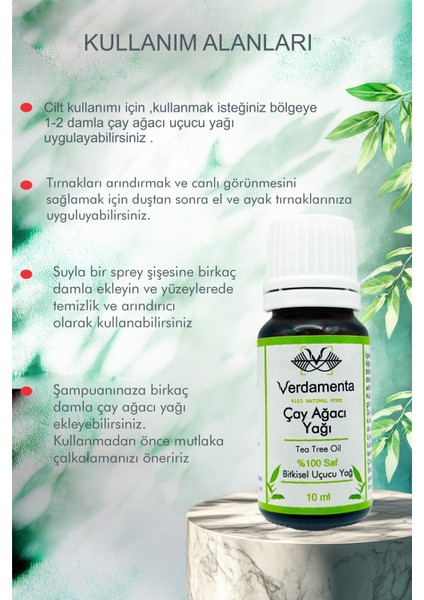 Çay Ağacı Yağı Seyreltilmemiş %1 x 10 ml