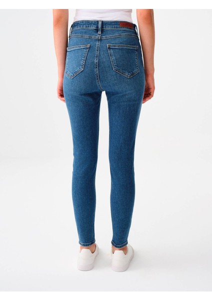 Kadın Jean Pantolon Mavi LF2037057 Natalıe modelleri