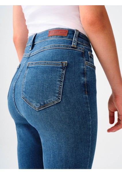 Kadın Jean Pantolon Mavi LF2037057 Natalıe indirimleri