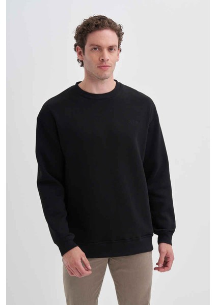 Erkek Sweatshirt Siyah 5229 fiyatları