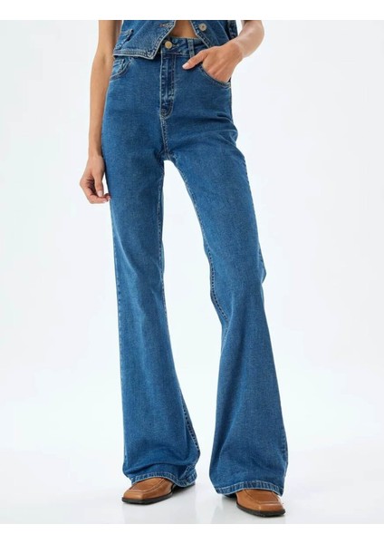 Kadın Jean Pantolon Indigo 5WAL40203MD fiyatları