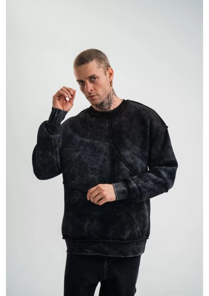 Asimetrik Kesim Oversize Sweatshirt