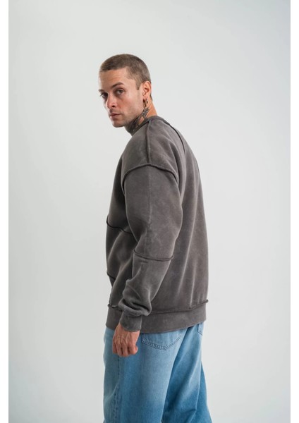 Asimetrik Kesim Oversize Sweatshirt