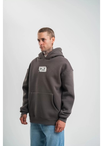 Sırtı Nakışlı Oversize Sweatshirt