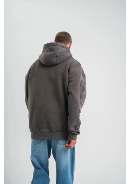 Yıkamalı Oversize Sweatshirt