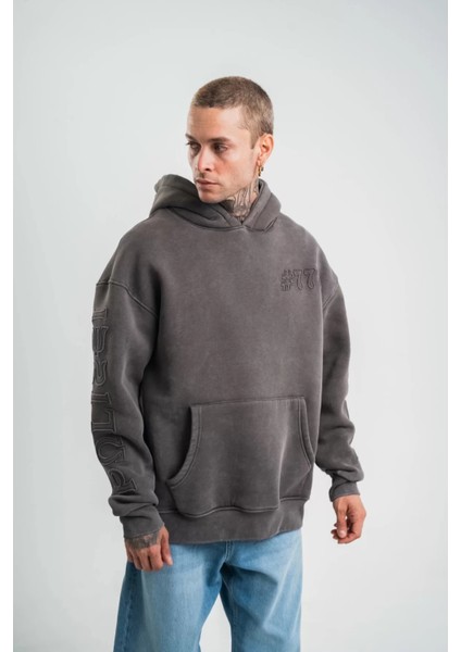 Yıkamalı Oversize Sweatshirt