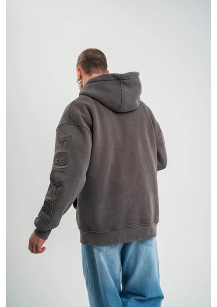 Yıkamalı Oversize Sweatshirt