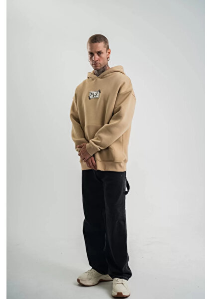 Sırtı Nakışlı Oversize Sweatshirt