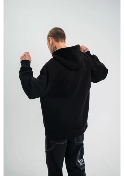 Kolları Nakış Işlemeli Oversize Sweatshirt