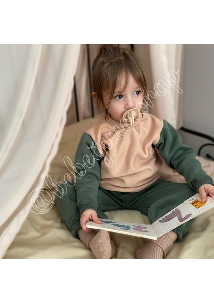 Çocuk Bisiklet Yaka Alt-Üst Eşofman Takımı - Üç Iplik Şardonlu modelleri