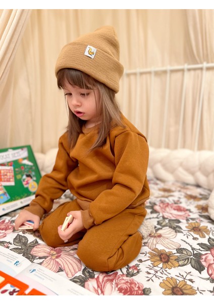 Çocuk Bisiklet Yaka Alt-Üst Eşofman Takımı - Üç Iplik Şardonlu fiyatları