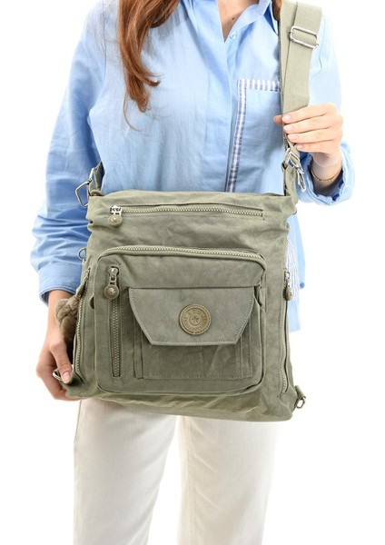 Ister Sırt Ister Omuz Ister Çapraz Askılı Fonksiyonel Kullanım Kadın Çantası 30*30 cm Büyük Boy fırsatları