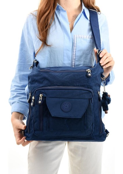 Ister Sırt Ister Omuz Ister Çapraz Askılı Fonksiyonel Kullanım Kadın Çantası 30*30 cm Büyük Boy fırsatları