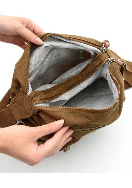 Ister Sırt Ister Omuz Ister Çapraz Askılı Fonksiyonel Kullanım Kadın Çantası 30*30 cm Büyük Boy indirimleri