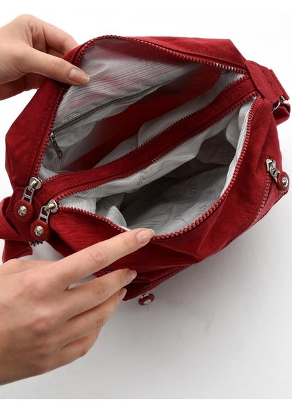 Ister Sırt Ister Omuz Ister Çapraz Askılı Fonksiyonel Kullanım Kadın Çantası 30*30 cm Büyük Boy indirimleri