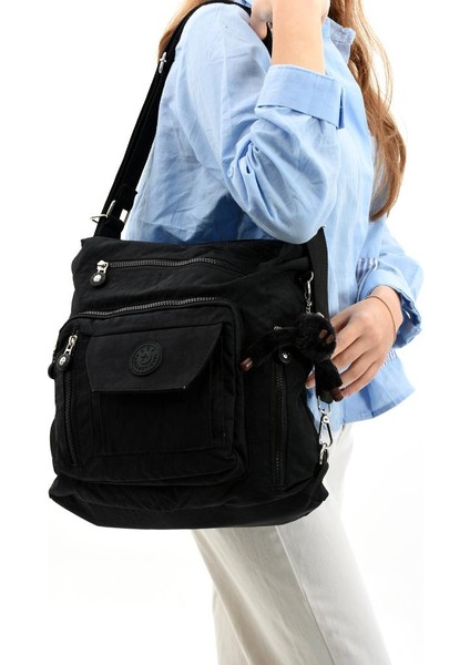 Ister Sırt Ister Omuz Ister Çapraz Askılı Fonksiyonel Kullanım Kadın Çantası 30*30 cm Büyük Boy fiyatları