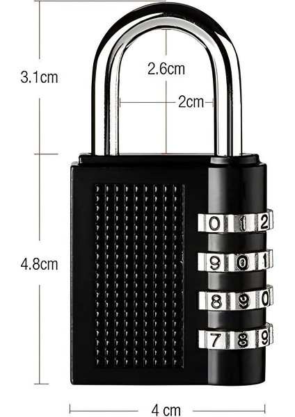 Şifreli Asma Kilit 4 Kademe 40 mm 714773
