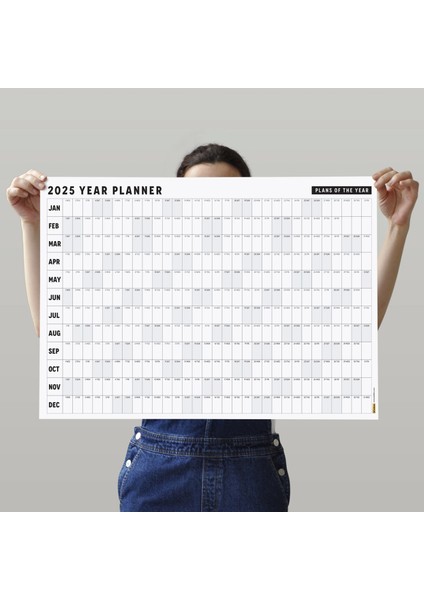 2025 Yıllık Planlayıcı Duvar Takvimi Aylık Planlayıcı Aile Takvimi Siyah Beyaz Yatay Takvim fiyatları