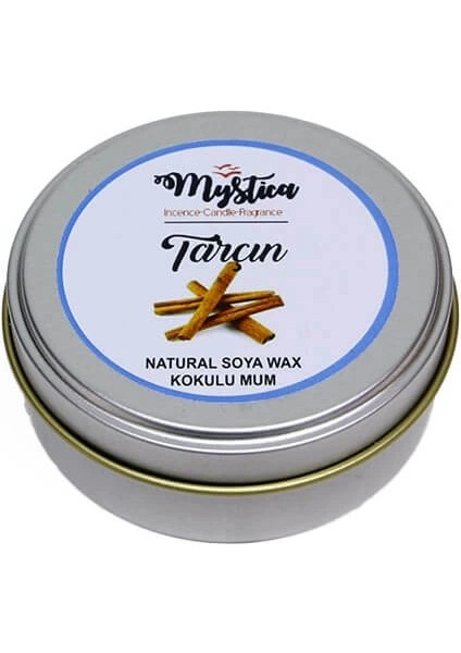 Soya Wax Mum Kokulu Tenekede Tarçın