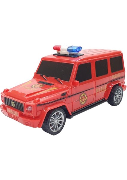 Uzaktan Kumandalı Mercedes Polis Jeep 1:20 Ölçek 18 cm Kırmızı - 13578-887 (Lisinya)