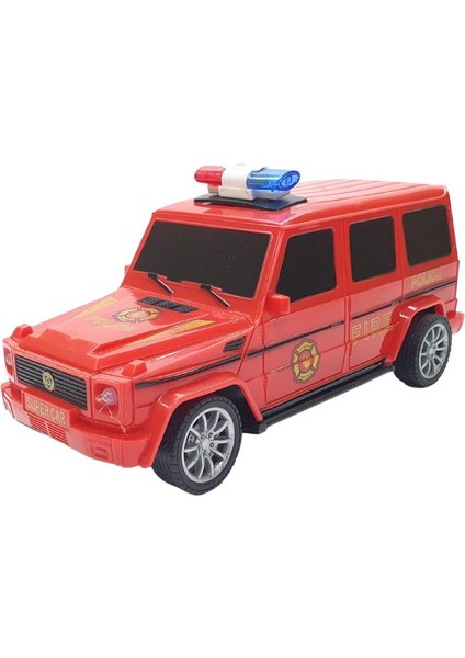 Uzaktan Kumandalı Mercedes Polis Jeep 1:20 Ölçek 18 cm Kırmızı - 13578-887 (Lisinya) fırsatları